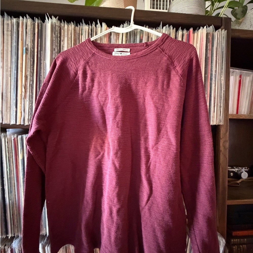 Lucky Brand Deep Red Knit Top